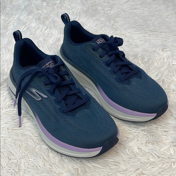 Skechers Shoes - Skechers Blue and Purple Sneakers with Mesh Upper and Cushioned Sole SIZE 7.5